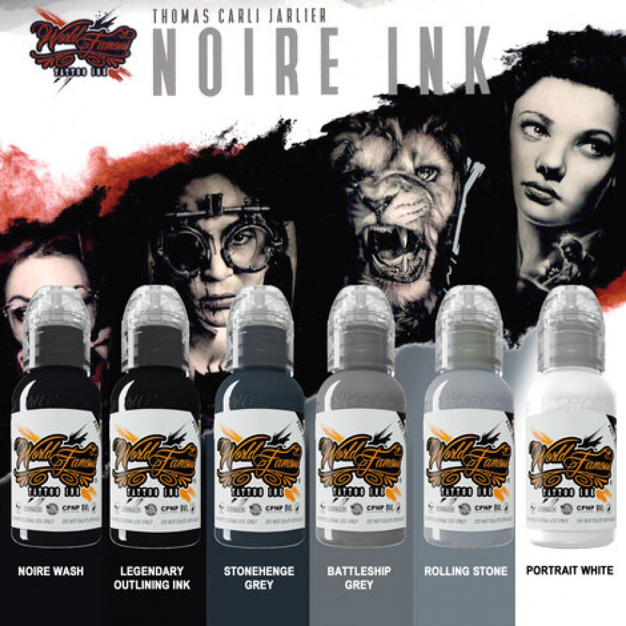 Краска World Famous Tattoo Ink Thomas Carli Jarlier Noire Ink Set - Noire Wash