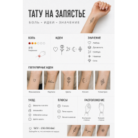 Все о татуировках на запястье: значение, боль, идеи.