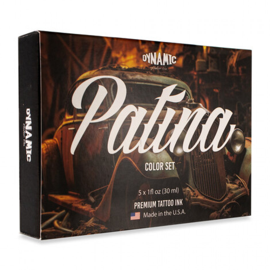 Тату краска Dynamic Colors Patina Color Set (5 пигментов) 30 мл