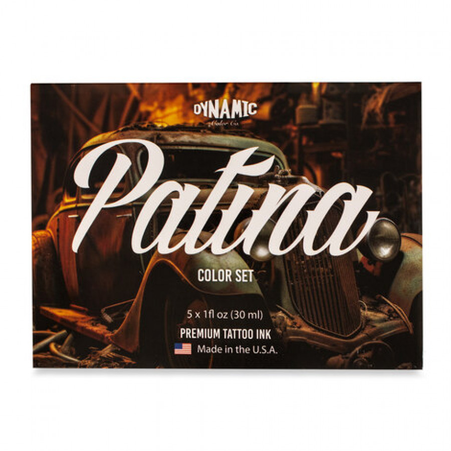 Тату краска Dynamic Colors Patina Color Set (5 пигментов) 30 мл